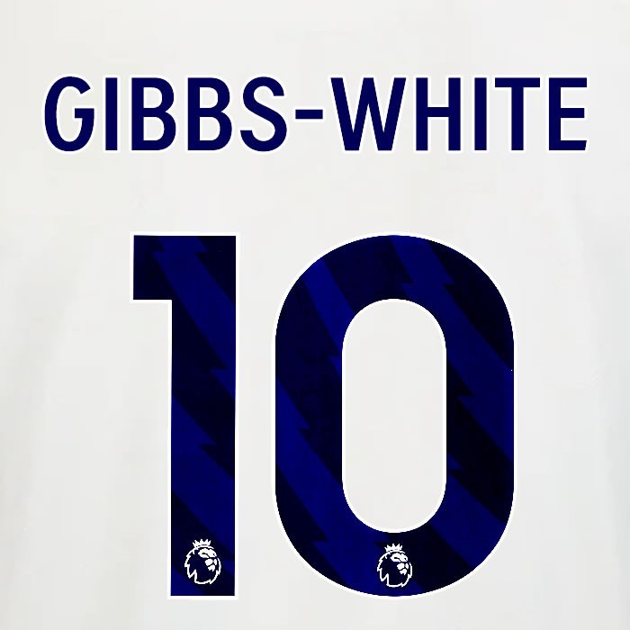 2025 2026 OFFICIAL NOTTINGHAM GIBBS WHITE 10 BLUE AWAY PLAYER SIZE NAMESET