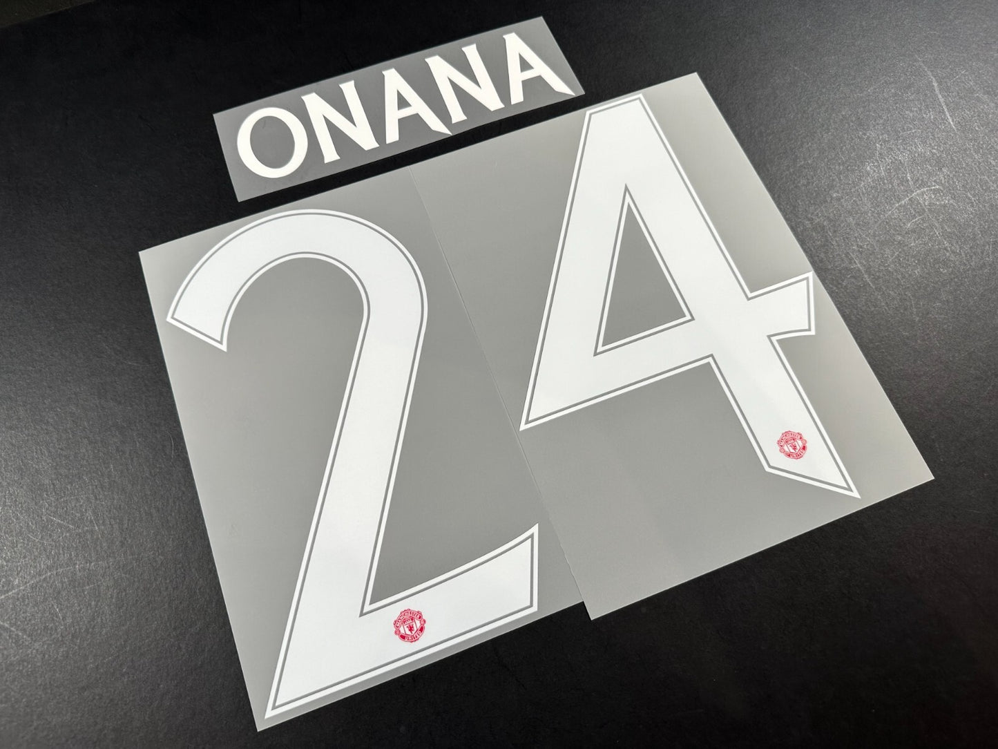 2024 2025 OFFICIAL MAN UNITED ONANA 24 WHITE CUP PLAYER SIZE NAMESET