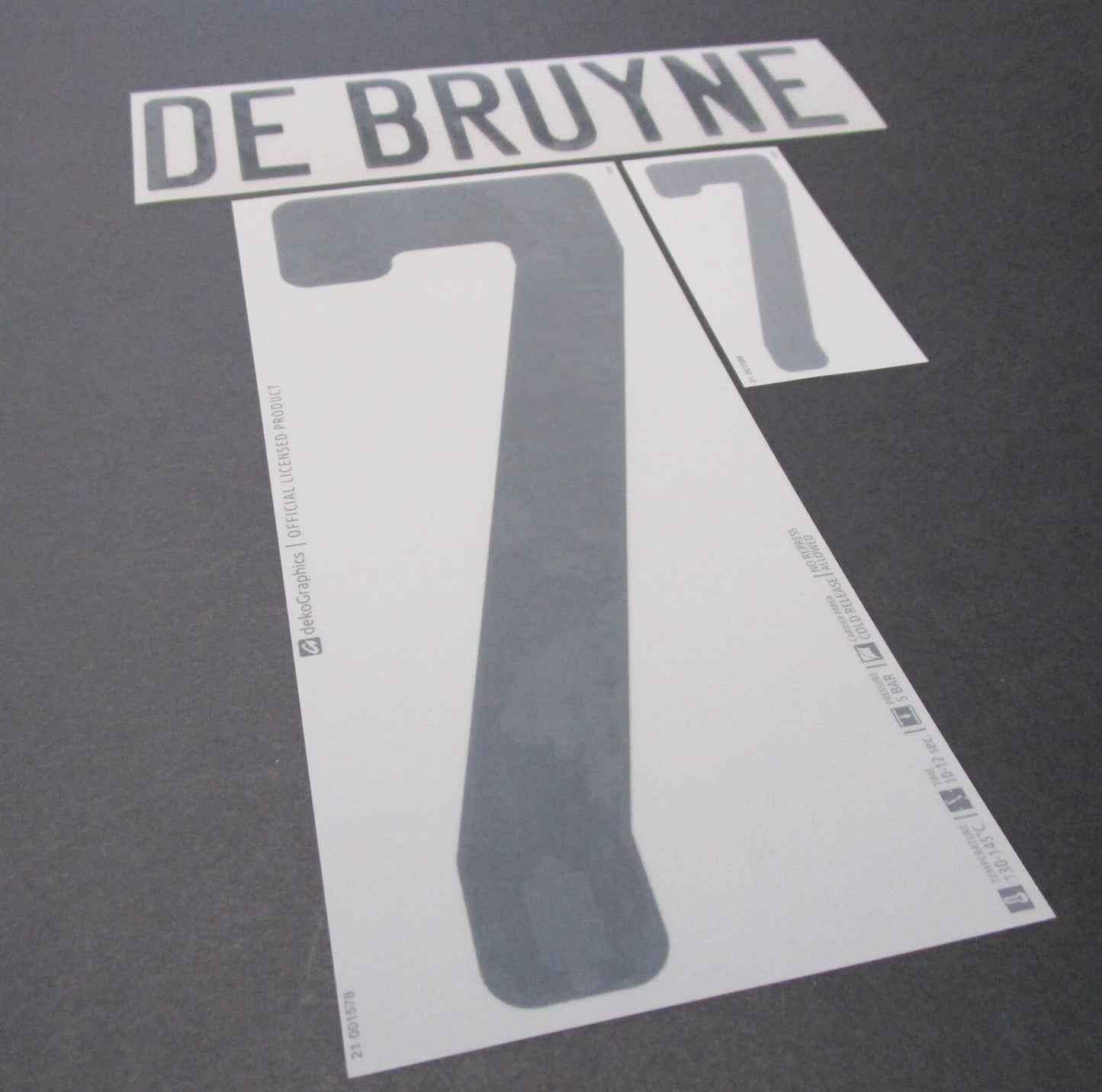 BELGIUM 2020 2021 OFFICIAL DE BRUYNE 7 AWAY BLACK PLAYER SIZE NAMESET