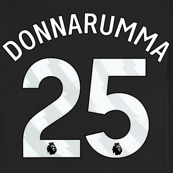 2025 2026 MANCHESTER CITY DONNARUMMA 25 WHITE AWAY PLAYER SIZE NAME SET