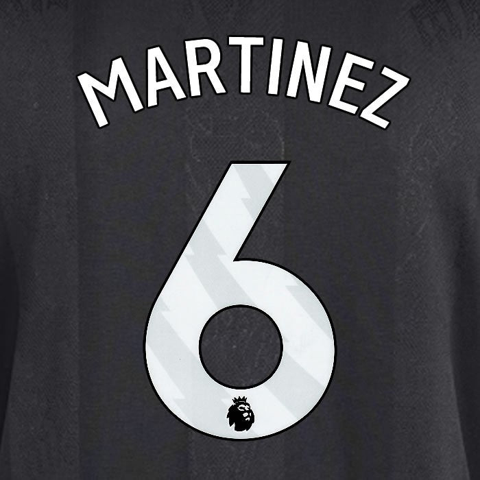 2025 2026 MANCHESTER UNITED MARTINEZ 6 3RD WHITE PLAYER SIZE NAMESET