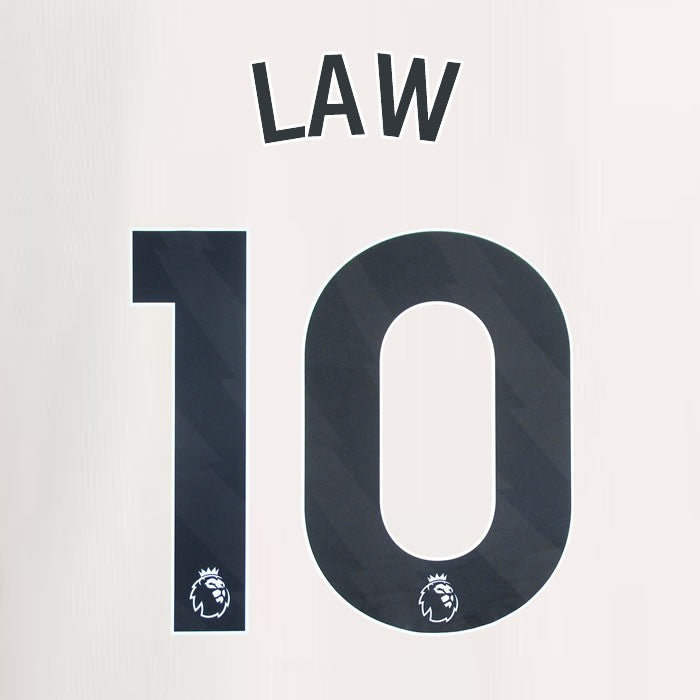 2023 2024 MANCHESTER UNITED LAW 10 3rd BLACK PLAYER SIZE NAMESET