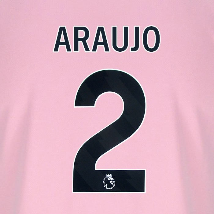 2025 2026 BOURNEMOUTH ARAUJO 2 BLACK 3RD PLAYER SIZE NAME SET