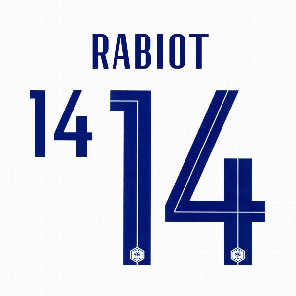 FRANCE 2020 2021 OFFICIAL RABIOT 14 AWAY PLAYER SIZE NAMESET