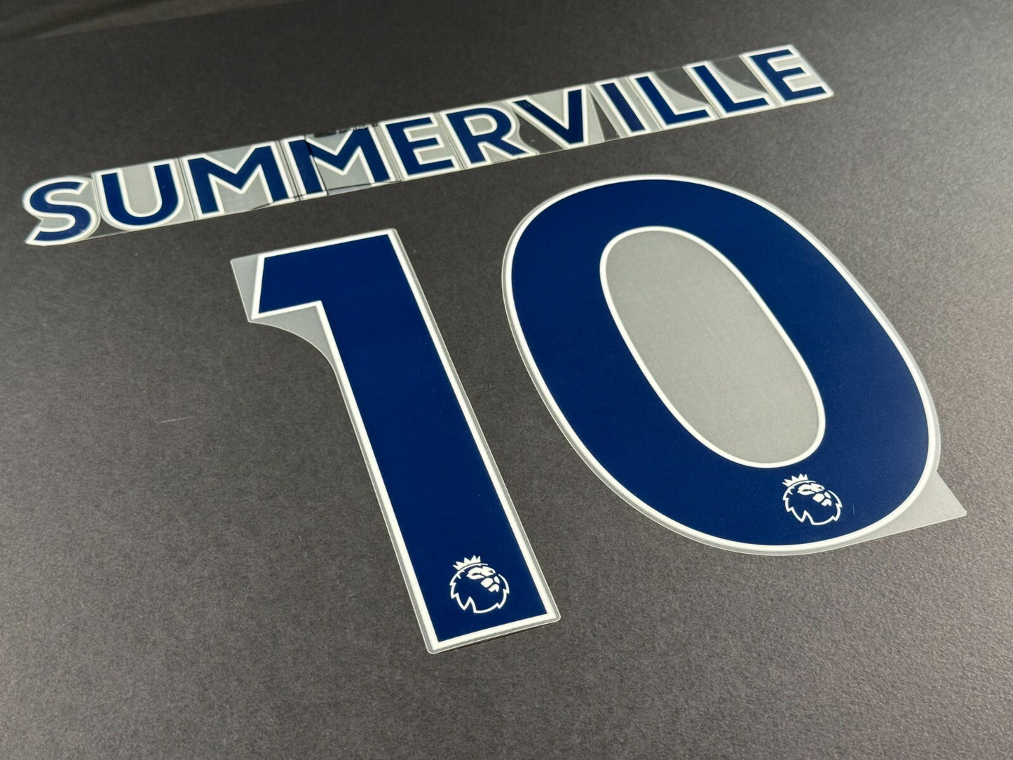 LEEDS UNITED 2022 2023 SUMMERVILLE 10 OFFICIAL AVERY BLUE PLAYER SIZE NAME SET