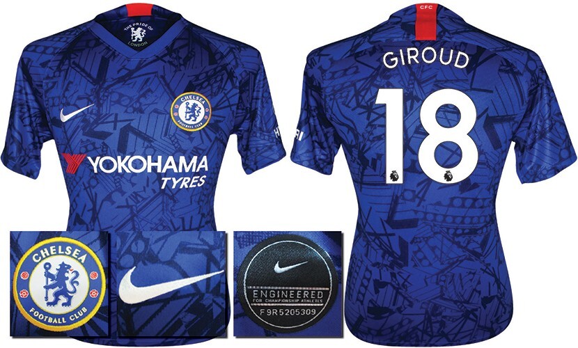 BNWT 2019 2020 CHELSEA NIKE HOME GIROUD 18 FOOTBALL SHIRT MEN'S