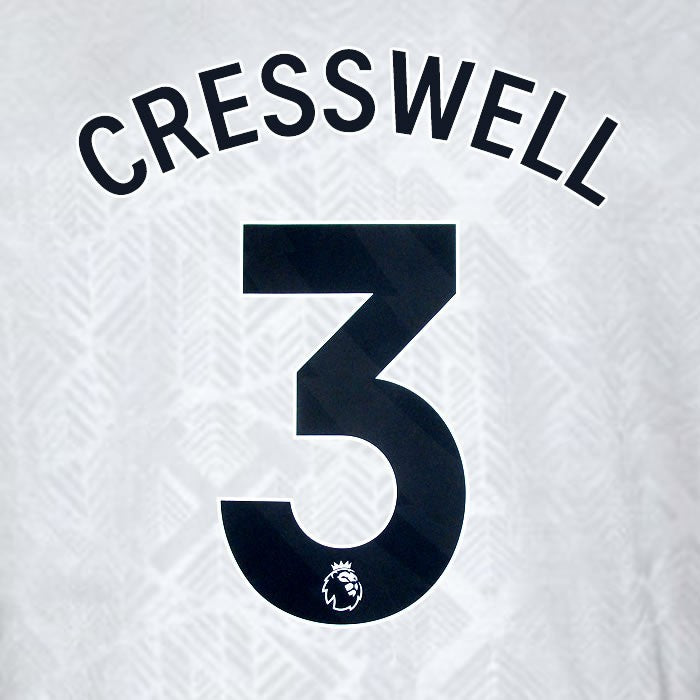 2024 2025 WEST HAM CRESSWELL 3 OFFICIAL 3RD BLACK PLAYER SIZE NAMESET