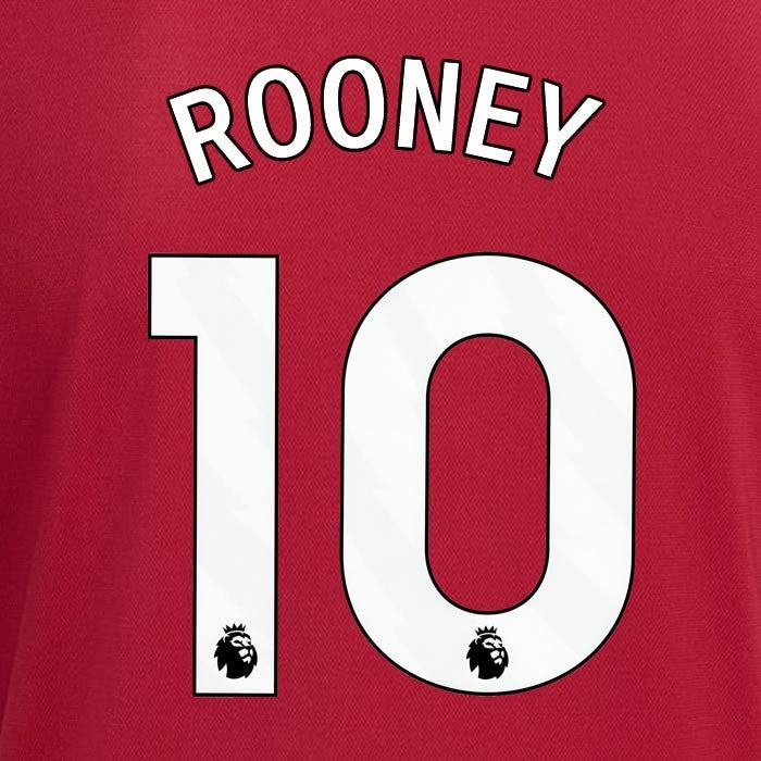 2023 2024 MANCHESTER UNITED ROONEY 10 HOME WHITE PLAYER SIZE NAMESET