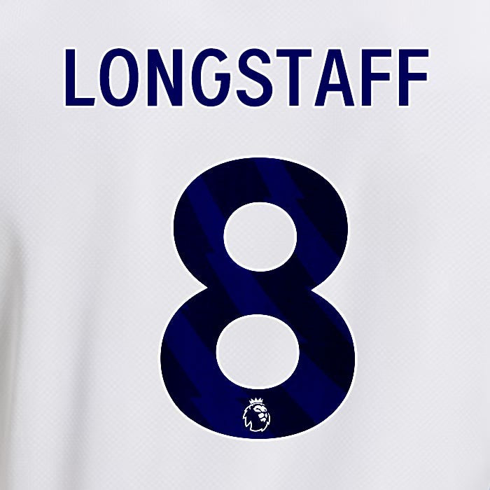 2025 2026 OFFICIAL LEEDS UNITED LONGSTAFF 8 BLUE HOME PLAYER SIZE NAMESET