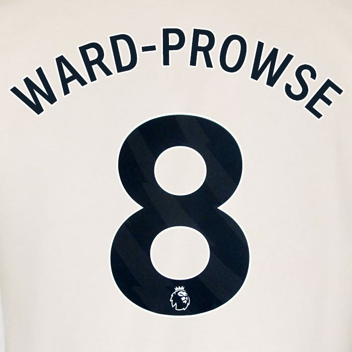 2025 2026 WEST HAM WARD PROWSE 8 OFFICIAL BLACK AWAY PLAYER SIZE NAMESET