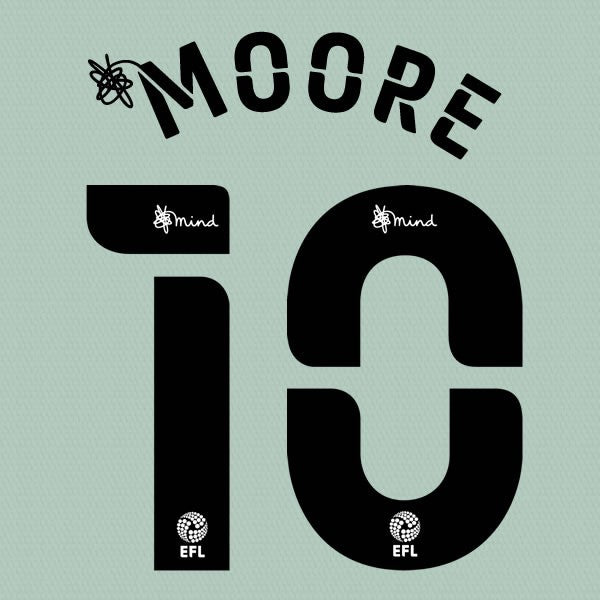 CARDIFF 2020 2021 OFFICIAL MOORE 10 AWAY PLAYER SIZE NAME SET