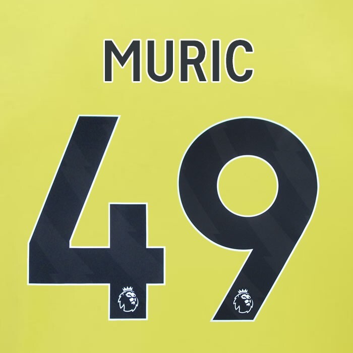 2023 2024 BURNLEY MURIC 49 OFFICIAL BLACK AWAY PLAYER SIZE NAMESET