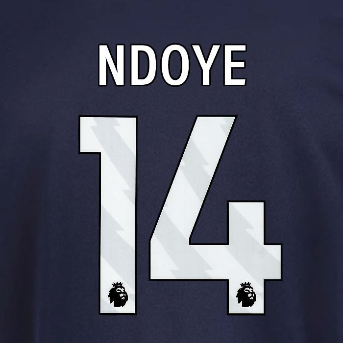 2025 2026 OFFICIAL NOTTINGHAM NDOYE 14 WHITE 3RD PLAYER SIZE NAMESET