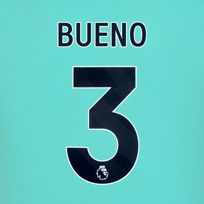 2025 2026 WOLVES AWAY BLACK BUENO 3 OFFICIAL PLAYER SIZE NAMESET
