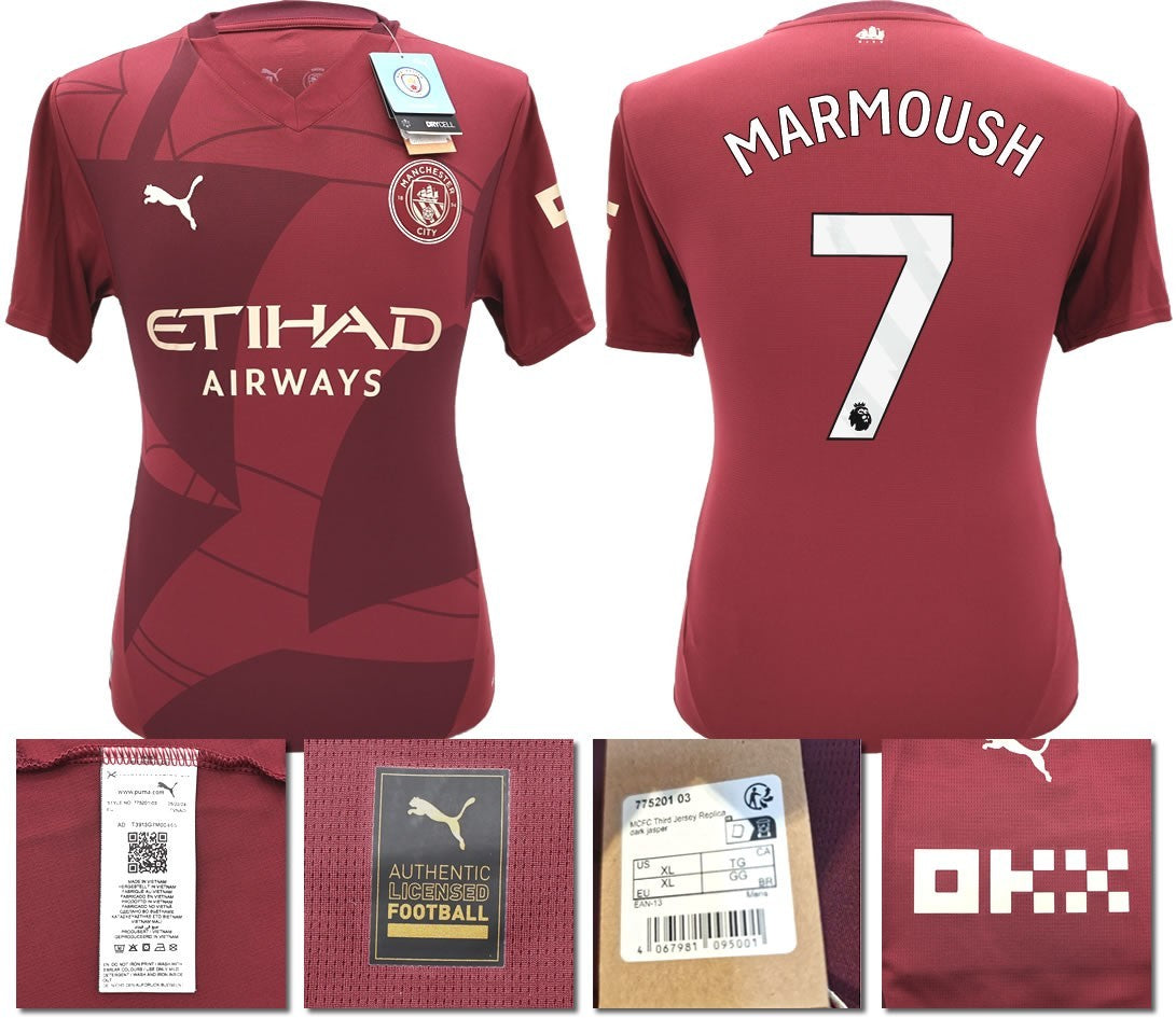 BNWT 2024 2025 MAN CITY PUMA THIRD MARMOUSH 7 FOOTBALL SHIRT