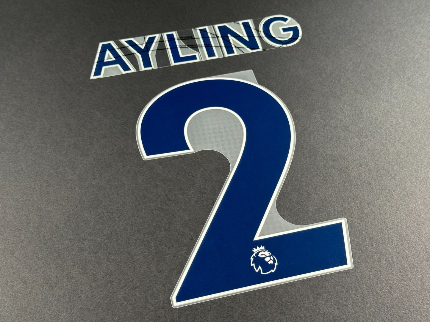 LEEDS UNITED 2022 2023 AYLING 2 OFFICIAL AVERY BLUE PLAYER SIZE NAME SET