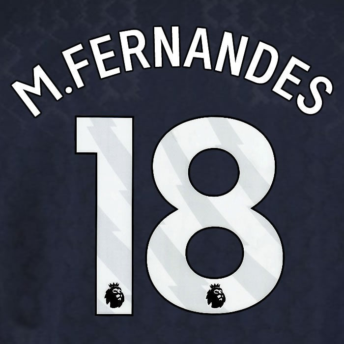 2025 2026 WEST HAM M FERNANDES 18 OFFICIAL WHITE 3RD PLAYER SIZE NAMESET