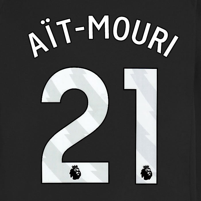 2025 2026 MANCHESTER CITY AIT NOURI 21 WHITE AWAY PLAYER SIZE NAME SET