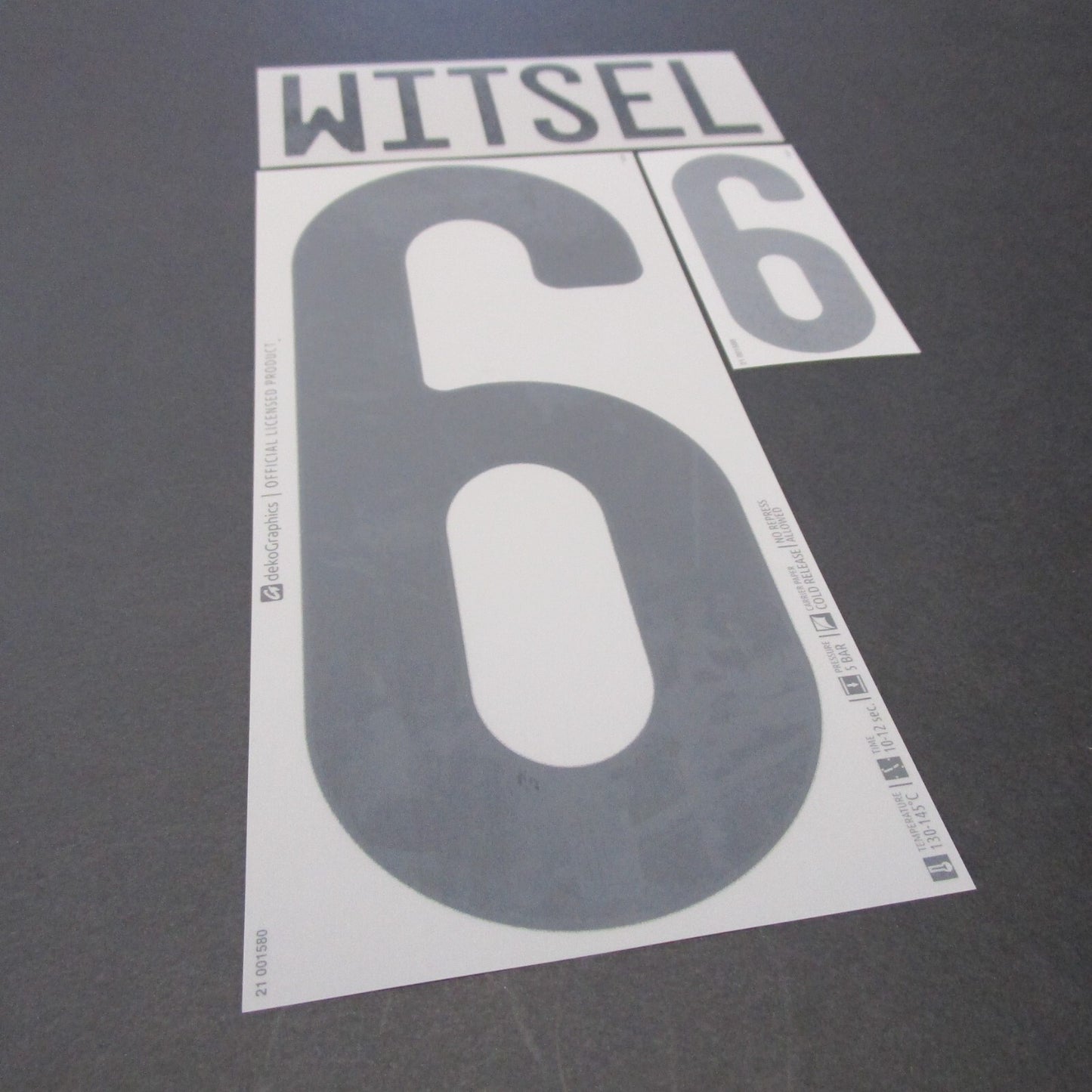 BELGIUM 2020 2021 OFFICIAL WITSEL 6 AWAY BLACK PLAYER SIZE NAMESET