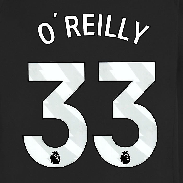 2025 2026 MANCHESTER CITY O REILLY 33 WHITE AWAY PLAYER SIZE NAME SET