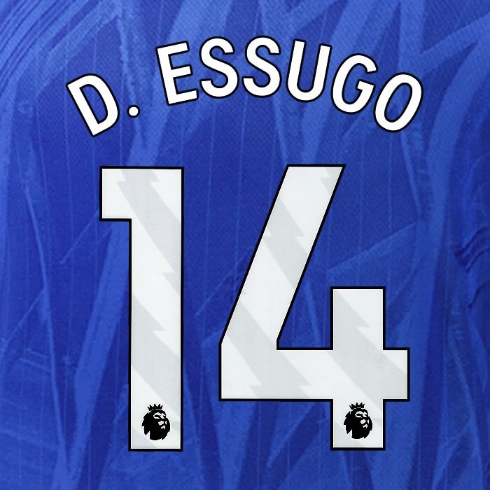 2025 2026 OFFICIAL CHELSEA D ESSUGO 14 WHITE HOME PLAYER SIZE NAMESET