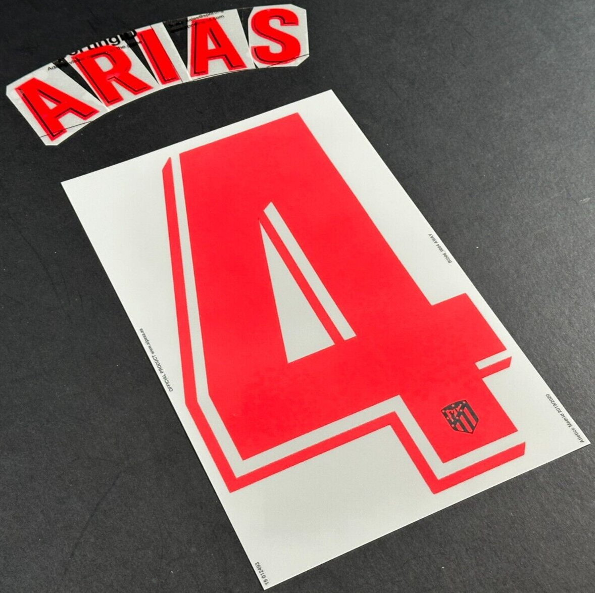 2019 2020 OFFICIAL ATLETICO MADRID ARIAS 4 AWAY PLAYER SIZE NAMESET
