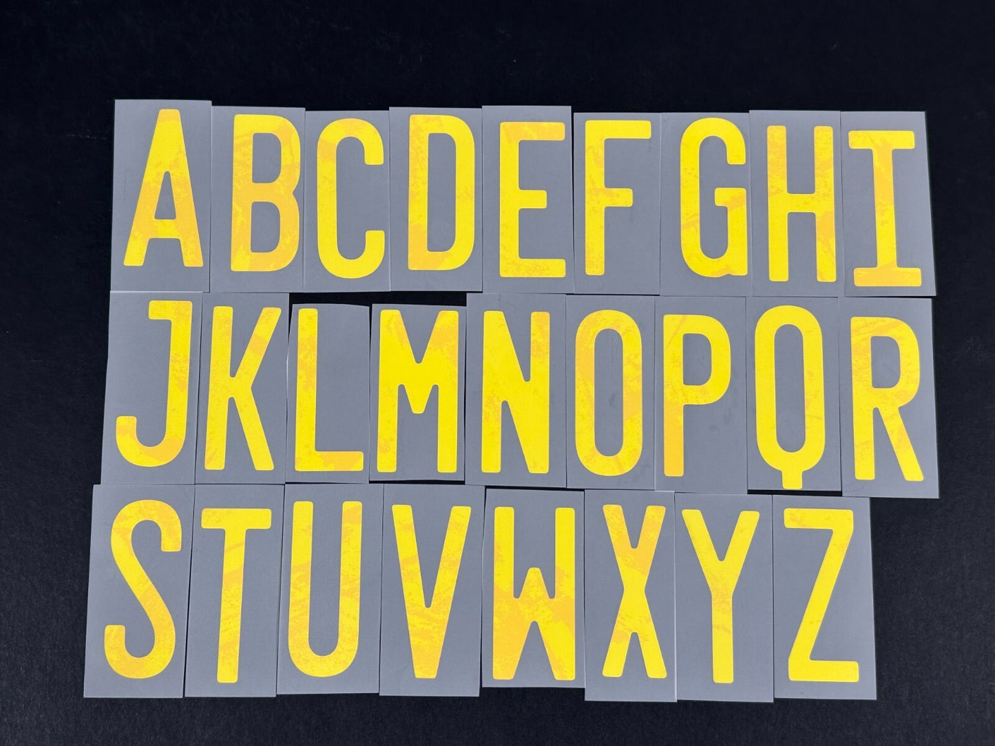 2020 2021 OFFICIAL DekoGraphics SWEDEN AWAY YELLOW PLAYER SIZE LETTERS