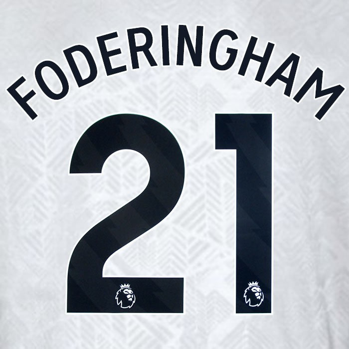 2024 2025 WEST HAM FODERINGHAM 21 OFFICIAL 3RD BLACK PLAYER SIZE NAMESET