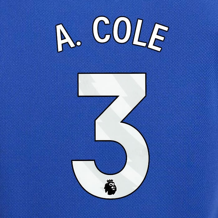 2023 2024 OFFICIAL CHELSEA A. COLE 3 WHITE HOME PLAYER SIZE NAMESET