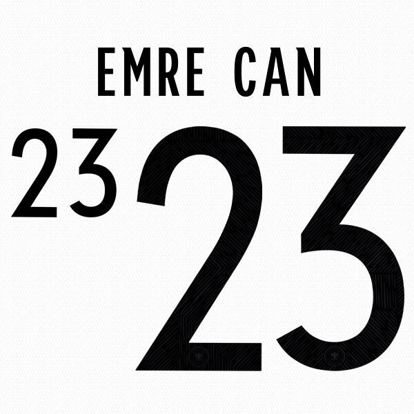 GERMANY 2020 2021 OFFICIAL EMRE CAN 23 HOME PLAYER SIZE NAMESET