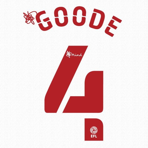 BRENTFORD 2020 2021 OFFICIAL GOODE 4 3RD PLAYER SIZE NAME SET