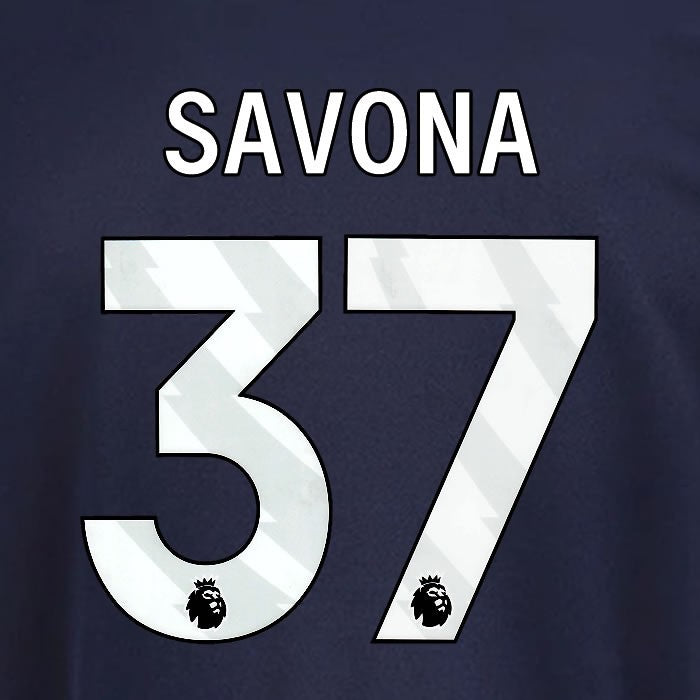2025 2026 OFFICIAL NOTTINGHAM SAVONA 37 WHITE 3RD PLAYER SIZE NAMESET