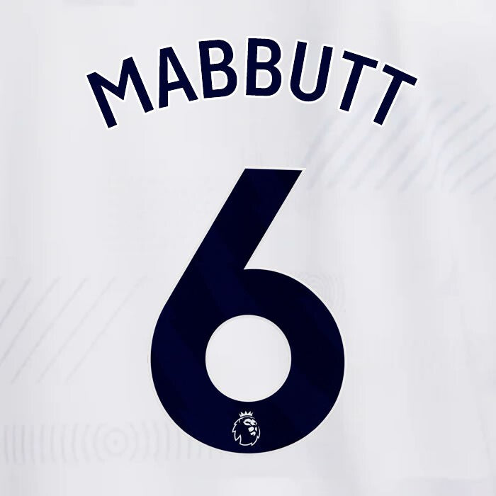 TOTTENHAM 2023/2024 MABBUTT 6 AVERY DENNISON BLUE PLAYER SIZE NAME SET