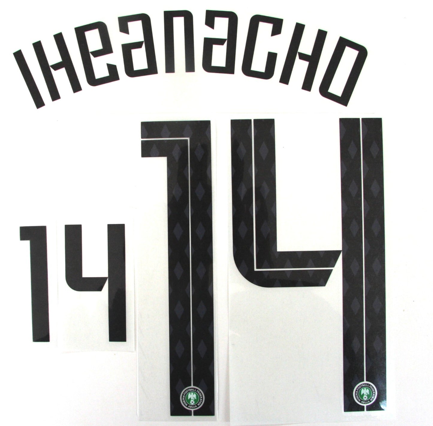 2018 2019 NIGERIA OFFICIAL SPORTING ID IHEANACHO 14 HOME PLAYER SIZE NAMESET