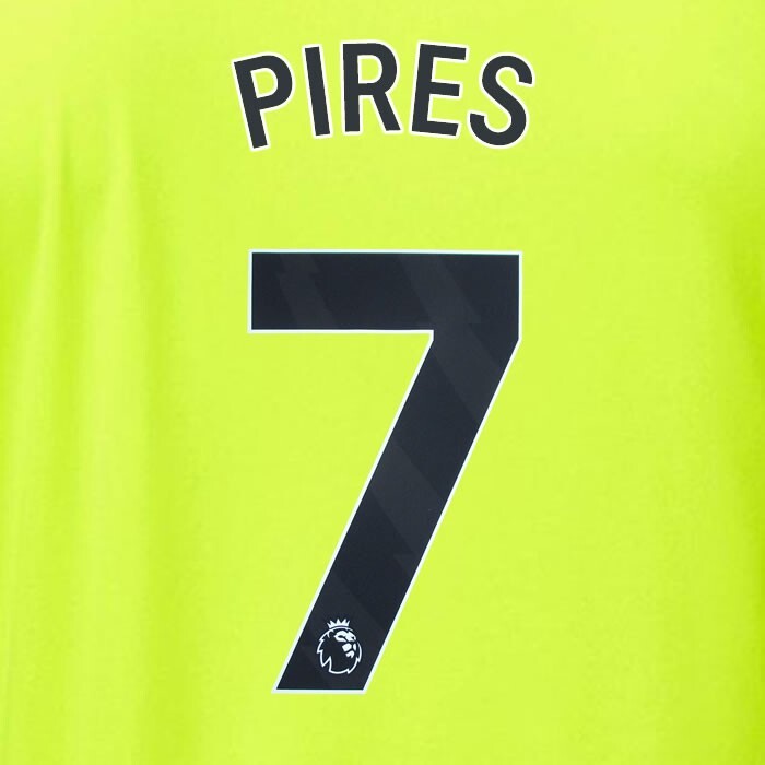 ARSENAL 2023/24 PIRES 7 OFFICIAL AVERY DENNISON BLACK PLAYER SIZE NAME SET