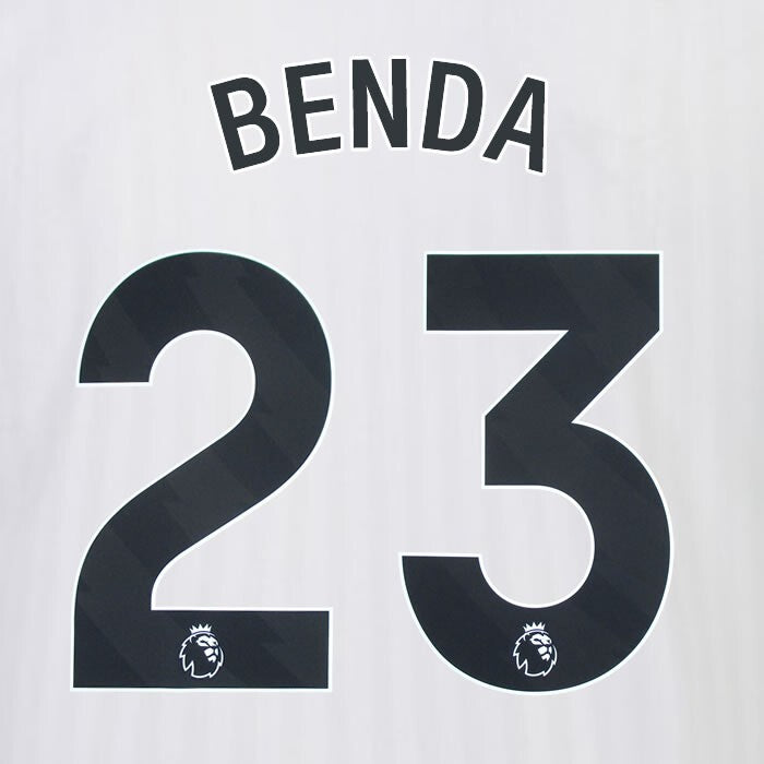 2023 2024 OFFICIAL FULHAM AVERY DENNISON BENDA 23 HOME PLAYER SIZE NAMESET