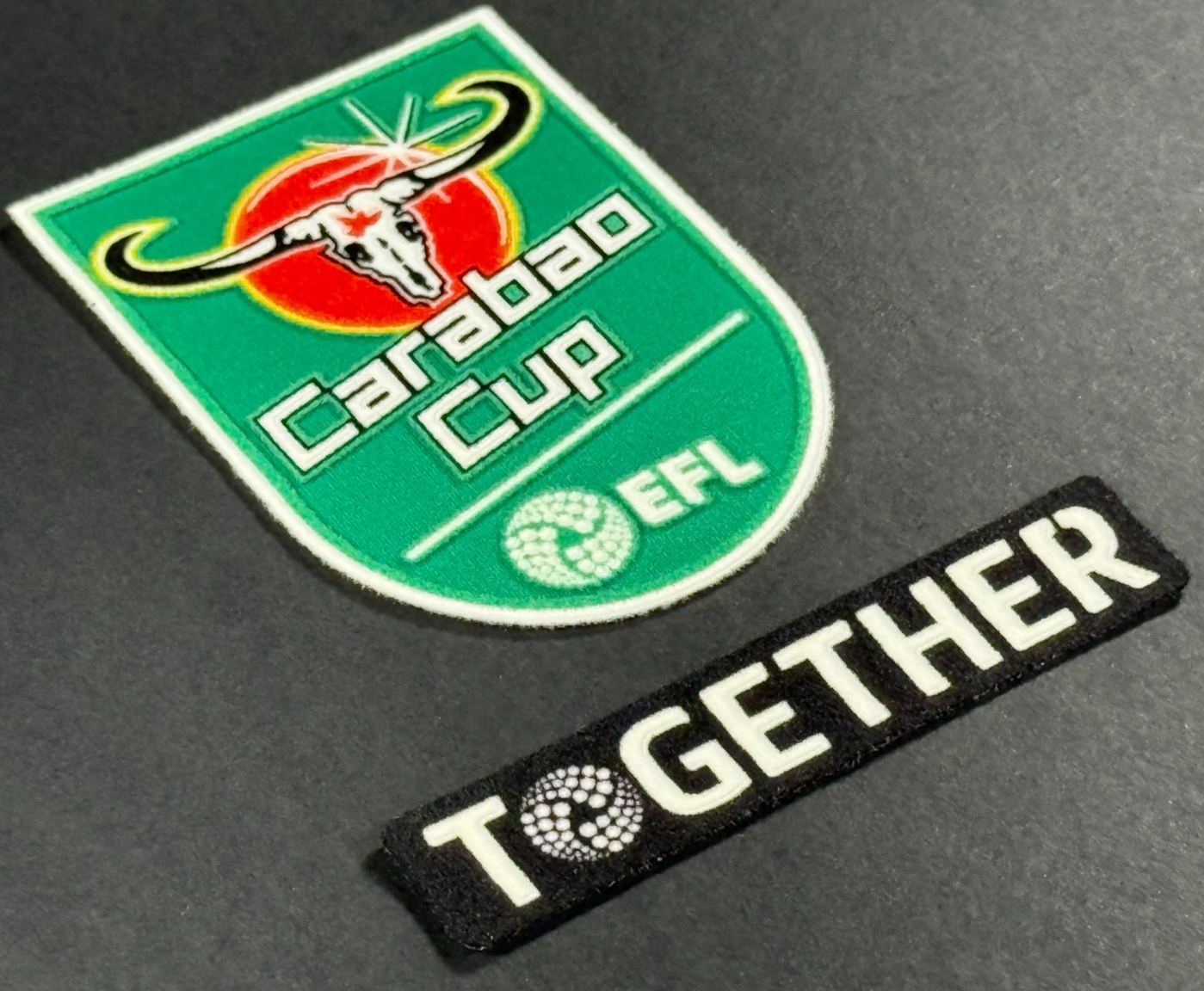 2025 / 2026 EFL CARABAO CUP & TOGETHER PATCH - SLEEVE PATCHES PLAYER SIZE