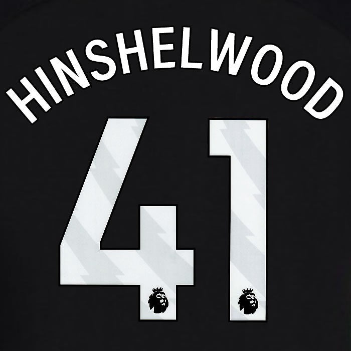 2024 2025 OFFICIAL BRIGHTON HINSHELWOOD 41 3RD WHITE PLAYER SIZE NAMESET