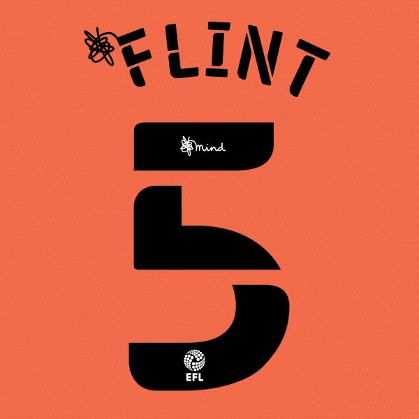 CARDIFF 2020 2021 OFFICIAL FLINT 5 3RD PLAYER SIZE NAME SET