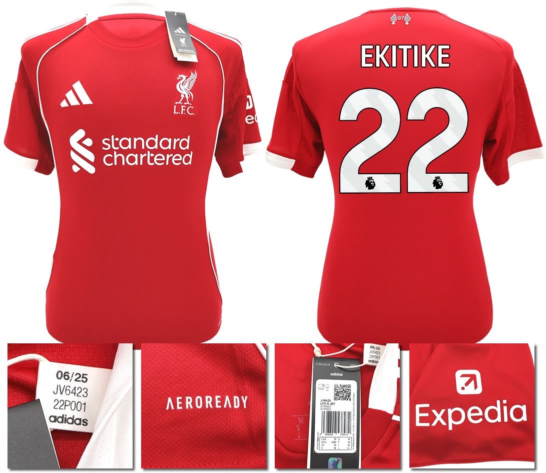 BNWT 2025 2026 LIVERPOOL ADIDAS HOME SHIRT EKITIKE 22