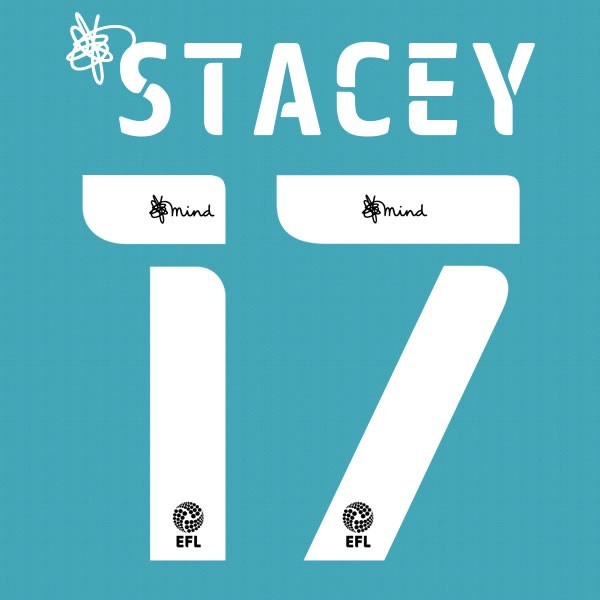 BOURNEMOUTH 2020 2021 OFFICIAL STACEY 17 ELMS AWAY PLAYER SIZE NAME SET