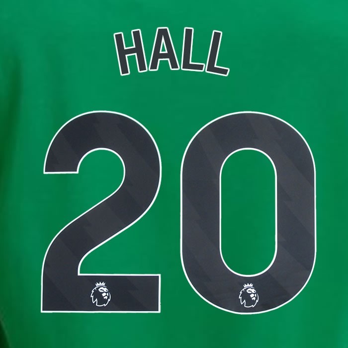 2023 2024 NEWCASTLE HALL 20 OFFICIAL BLACK AWAY PLAYER SIZE NAME SET