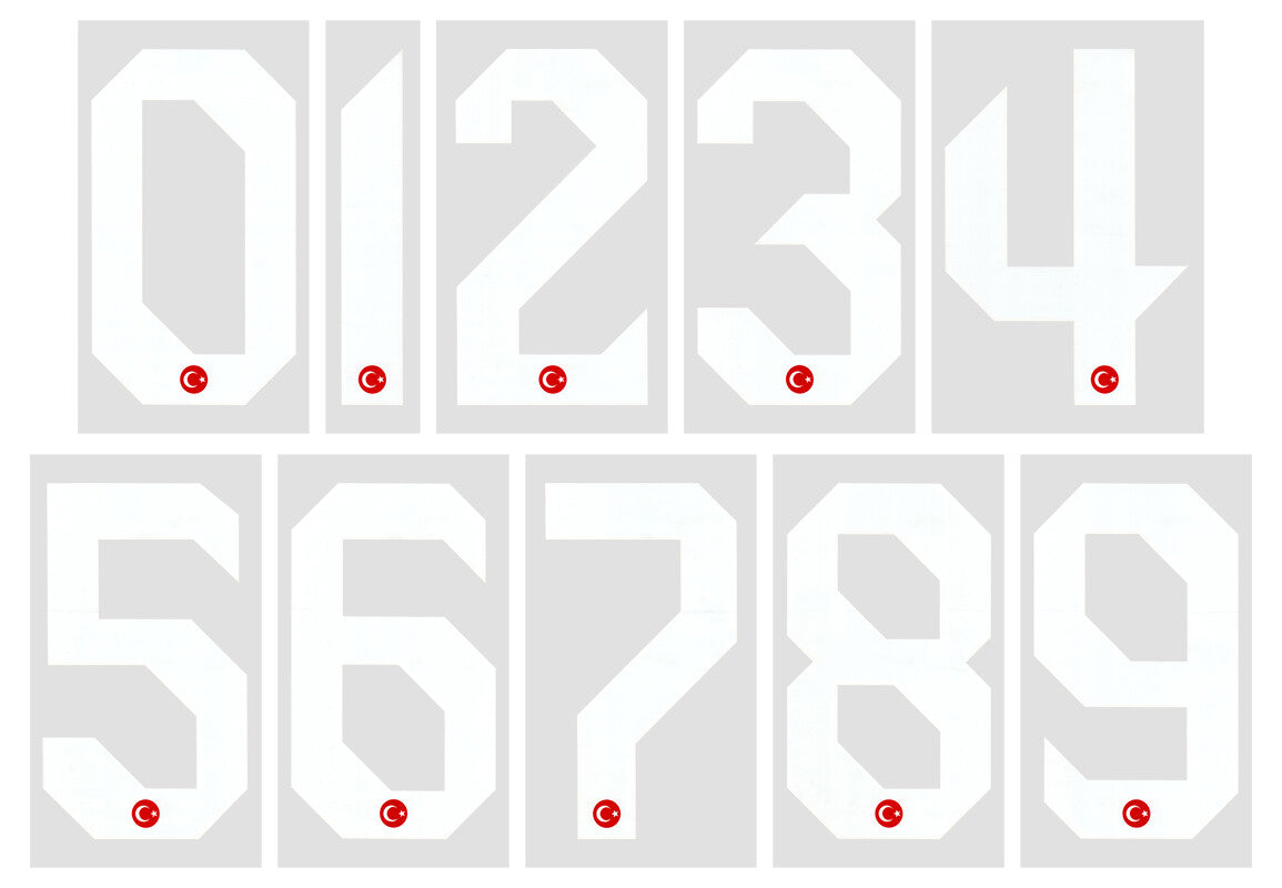 2020 2021 OFFICIAL TURKEY HOME WHITE PLAYER SIZE SHIRT NUMBERS SPORTIN ID
