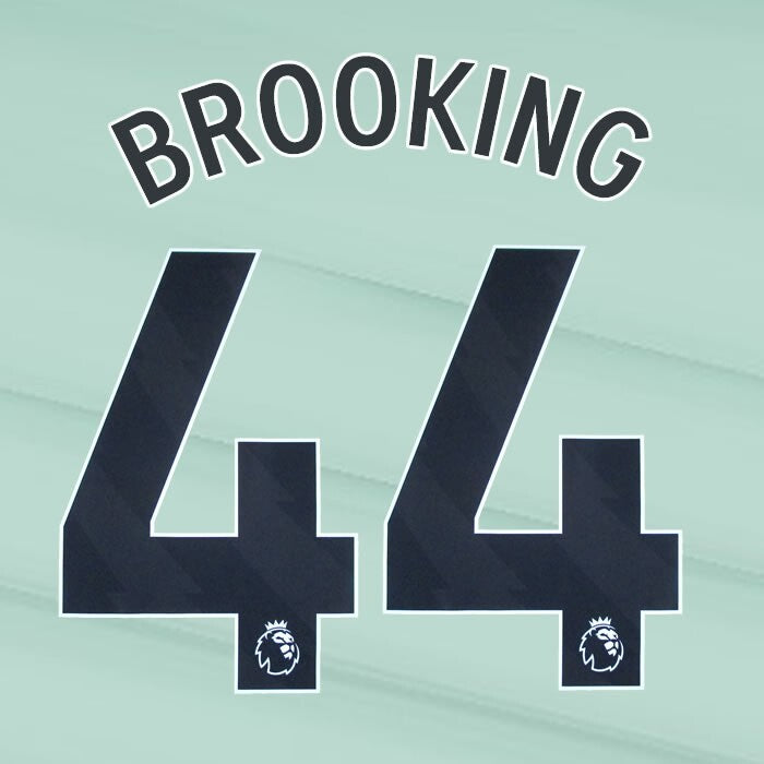 2023 2024 OFFICIAL CHELSEA BROOKING 44 BLACK 3RD PLAYER SIZE NAMESET