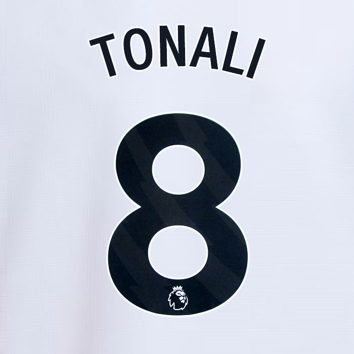 2024 2025 NEWCASTLE TONALI 8 OFFICIAL BLACK 3RD PLAYER SIZE NAME SET