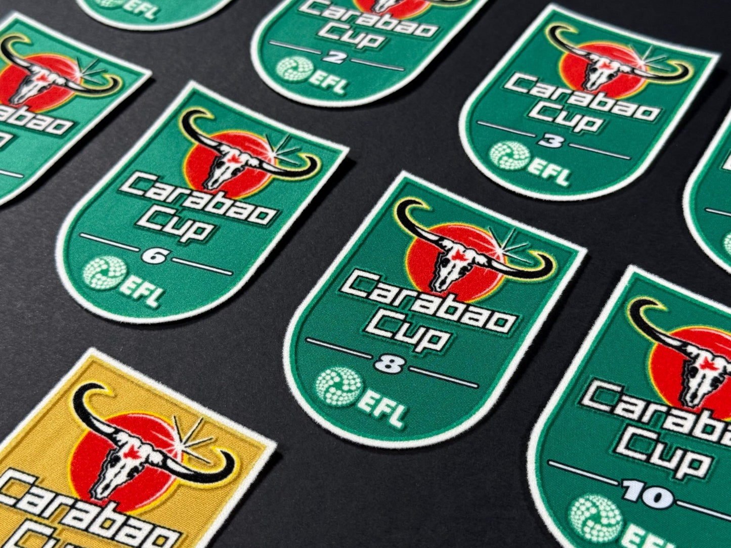 2025 2026 OFFICIAL PLAYER SIZE EFL CARABAO CUP WINNERS SLEEVE PATCHES