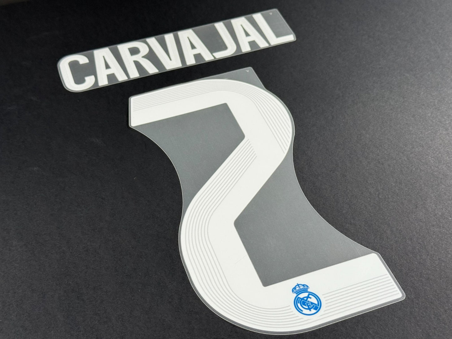 2025 2026 REAL MADRID CARVAJAL 2 OFFICIAL 3RD PLAYER SIZE NAMESET