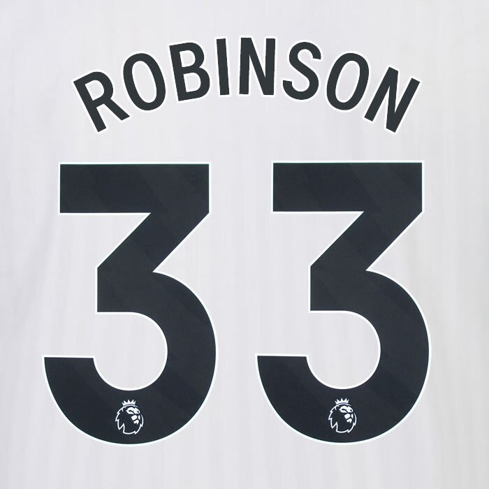 2023 2024 OFFICIAL FULHAM AVERY DENNISON ROBINSON 33 HOME PLAYER SIZE NAMESET
