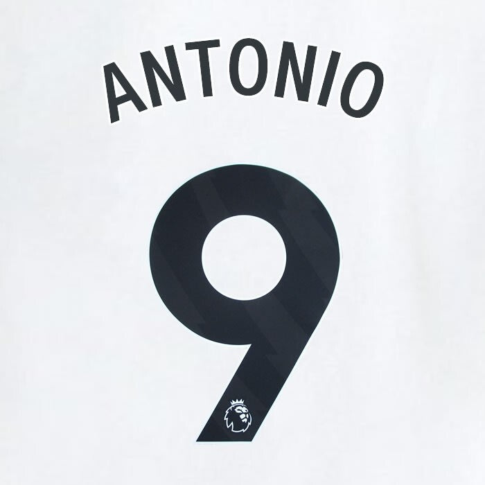 2023 2024 WEST HAM ANTONIO 9 OFFICIAL AWAY BLACK PLAYER SIZE NAMESET