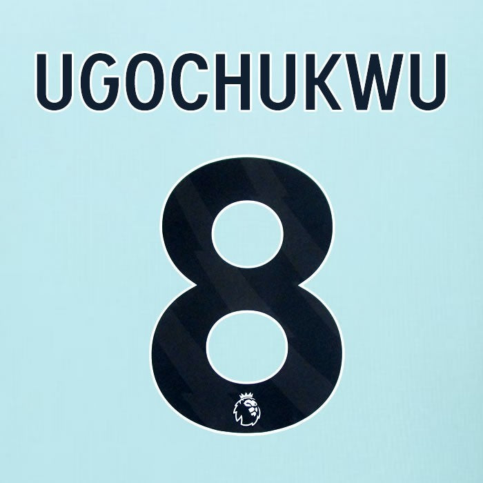 2025 2026 BURNLEY UGOCHUKWU 8 OFFICIAL BLACK AWAY PLAYER SIZE NAMESET